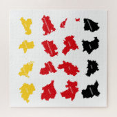 Puzzle Drapeau des États allemands (Horizontal)