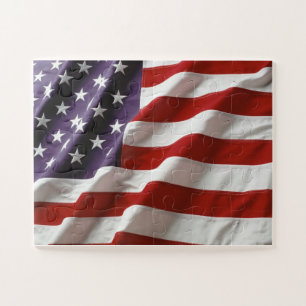 Puzzle Drapeau des États-Unis - Étoiles et Bandes