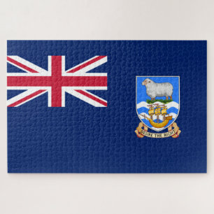 Puzzle Drapeau des îles Falkland (Territoire britannique)