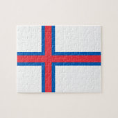 Puzzle Drapeau des îles Féroé (Horizontal)