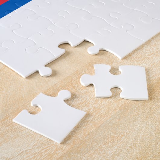 Puzzle Drapeau des îles Féroé (Côté)