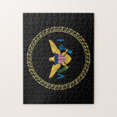 Puzzle Drapeau des îles Vierges américaines USVI Caribbea (Vertical)