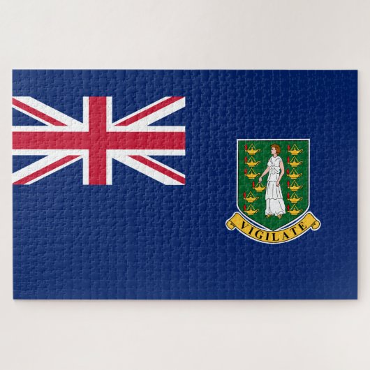 Puzzle Drapeau des îles Vierges britanniques (BVI) (Horizontal)