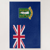 Puzzle Drapeau des îles Vierges britanniques (BVI) (Vertical)