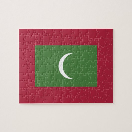 Puzzle Drapeau des Maldives (Horizontal)