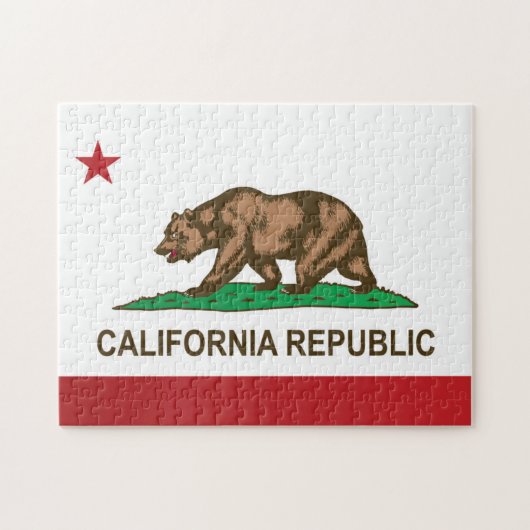 Puzzle Drapeau d'État de Californie, États-Unis (Horizontal)