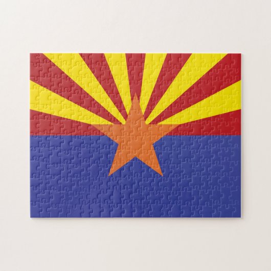 Puzzle Drapeau d'État de l'Arizona, États-Unis (Horizontal)