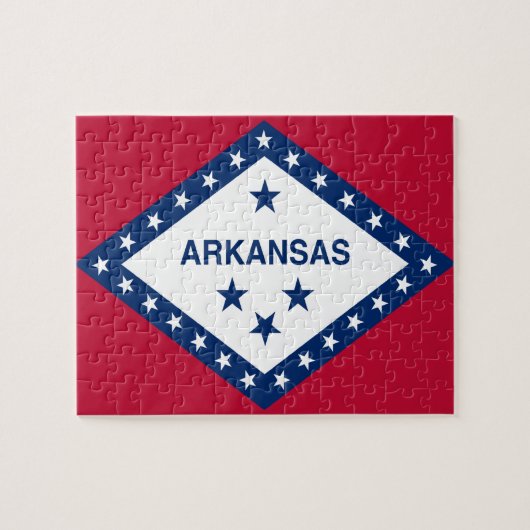 Puzzle Drapeau d'État de l'Arkansas (Horizontal)