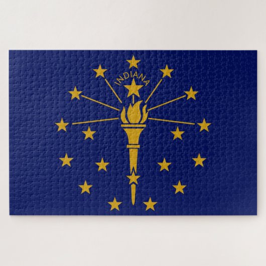 Puzzle Drapeau d'État de l'Indiana (Horizontal)