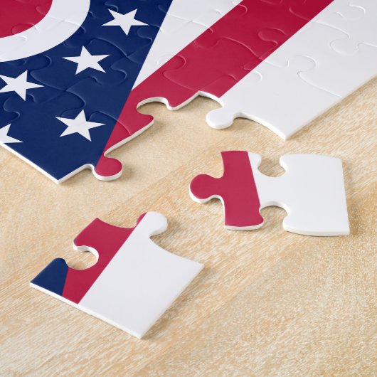 Puzzle Drapeau d'état de l'Ohio (Côté)