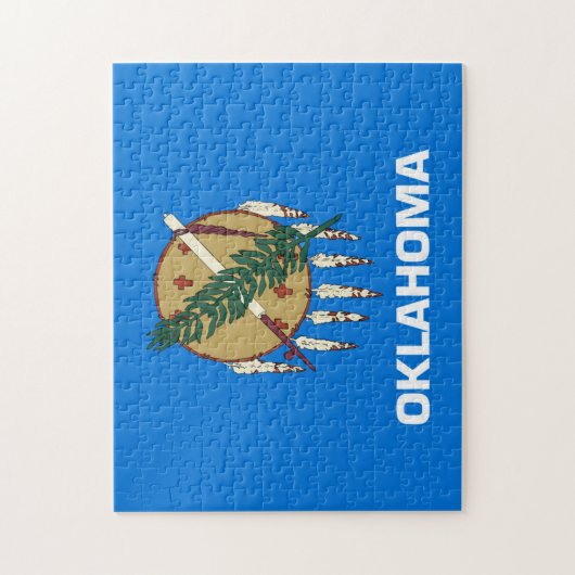 Puzzle Drapeau d'État de l'Oklahoma, États-Unis (Vertical)