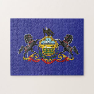 Puzzle Drapeau d'État de Pennsylvanie, États-Unis