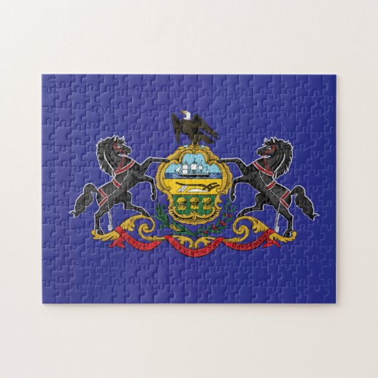 Puzzle Drapeau d'État de Pennsylvanie, États-Unis (Horizontal)