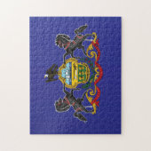 Puzzle Drapeau d'État de Pennsylvanie, États-Unis (Vertical)