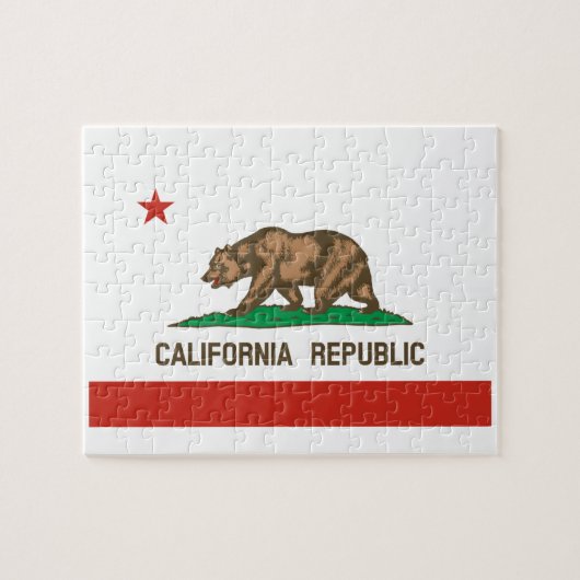 Puzzle Drapeau d'état de République de la Californie (Horizontal)