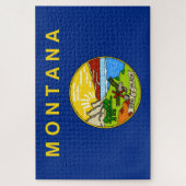 Puzzle Drapeau d'État du Montana (Vertical)