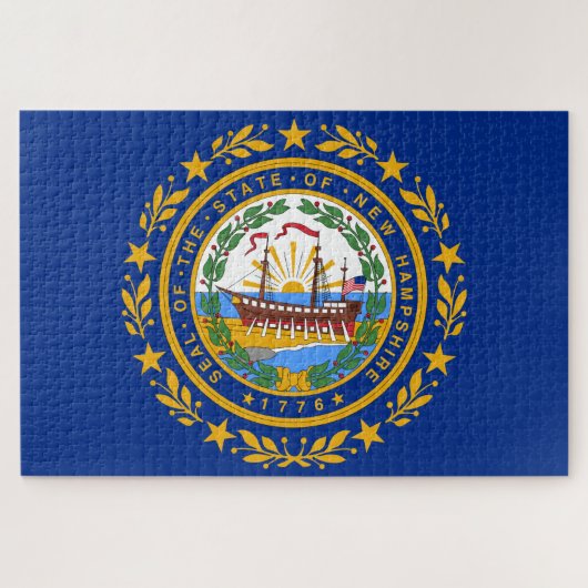 Puzzle Drapeau d'Etat du New Hampshire (Horizontal)