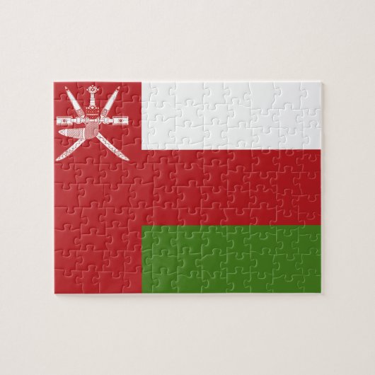 Puzzle Drapeau d'Oman (Horizontal)