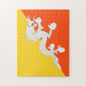 Puzzle Drapeau du Bhoutan (Vertical)