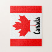 Puzzle Drapeau du Canada Couleurs canadiennes Feuille d'é (Vertical)