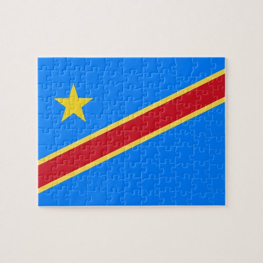 Puzzle Drapeau du Congo (Horizontal)