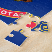 Puzzle Drapeau du Dakota du Nord (Côté)