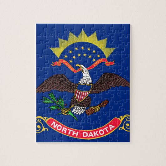 Puzzle Drapeau du Dakota du Nord (Vertical)