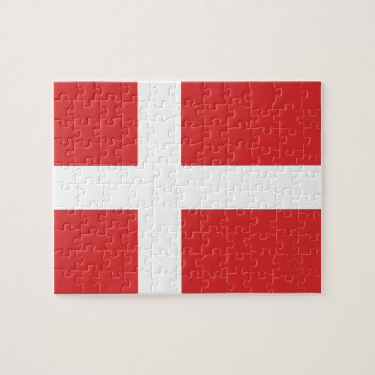 Puzzle Drapeau du Danemark (Horizontal)