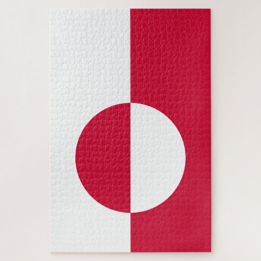 Puzzle Drapeau du Groenland (Vertical)