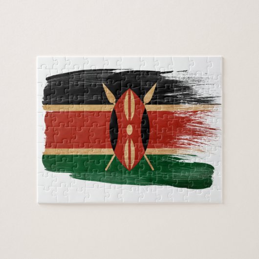 Puzzle Drapeau du Kenya (Horizontal)