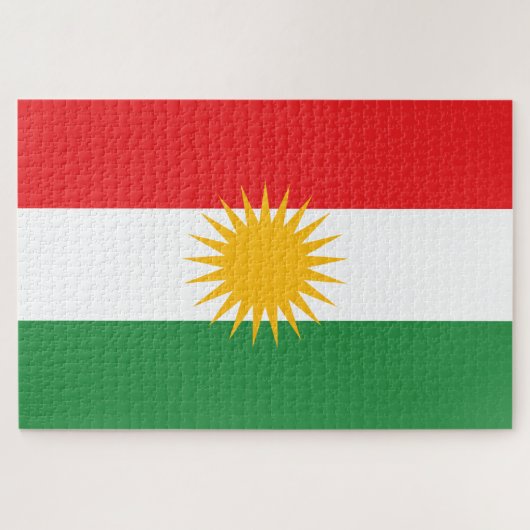 Puzzle Drapeau du Kurdistan (Horizontal)