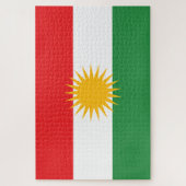 Puzzle Drapeau du Kurdistan (Vertical)