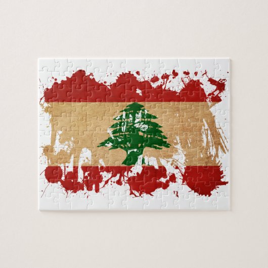 Puzzle Drapeau du Liban (Horizontal)