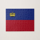 Puzzle Drapeau du Liechtenstein (Horizontal)