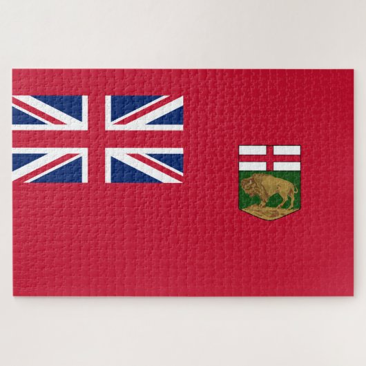 Puzzle Drapeau du Manitoba (Horizontal)