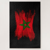 Puzzle Drapeau du Maroc bracelet, drapeau national (Vertical)