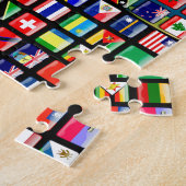 Puzzle Drapeau du monde (Côté)