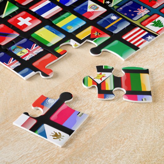 Puzzle Drapeau du monde (Côté)