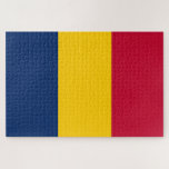 Puzzle Drapeau du Tchad (pays africain)<br><div class="desc">Ce dessin présente le drapeau national du Tchad (officiellement connu sous le nom de République du Tchad), un pays enclavé du centre-nord de l'Afrique. Le Tchad est bordé par la Libye au nord, le Soudan à l'est, la République Centrafricaine au sud, le Cameroun au sud-ouest, le Nigeria au sud-ouest (au...</div>