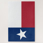 Puzzle Drapeau du Texas rouge blanc et bleu (Vertical)