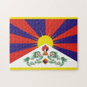Puzzle drapeau du tibet (Horizontal)