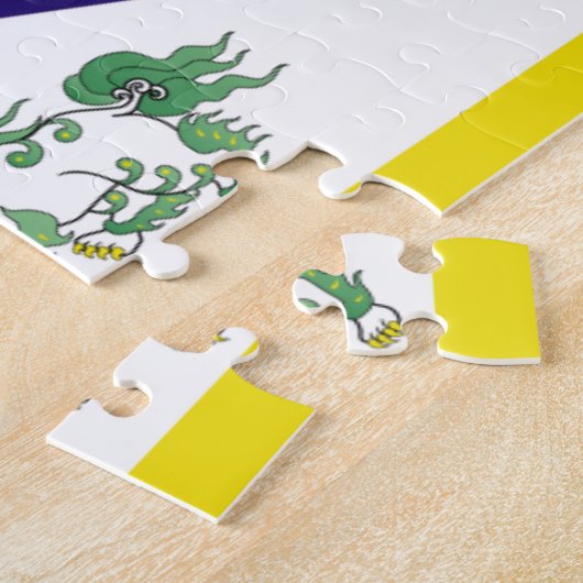 Puzzle Drapeau du Tibet libre (Côté)