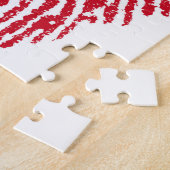Puzzle Drapeau empreinte digitale de Saint-Kitts. (Côté)