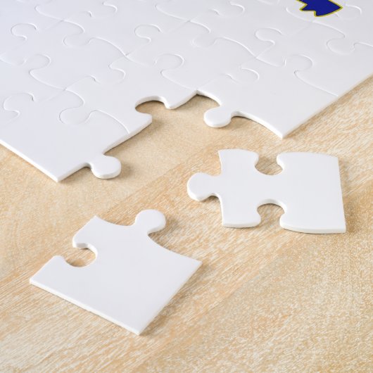 Puzzle Drapeau et carte de l'état de l'Indiana (Côté)