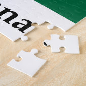 Puzzle Drapeau et nom du Ghana (Côté)