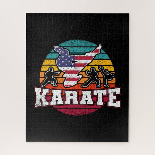 Puzzle Drapeau féminin - Girls Martial Arts USA (Vertical)