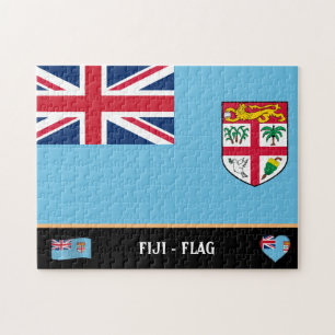 Puzzle Drapeau fidjien et Fidji