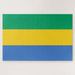 Puzzle Drapeau gabonais (Gabon)<br><div class="desc">Ce dessin présente le drapeau national du Gabon, un pays de la côte ouest de l'Afrique centrale. Le Gabon est situé sur l'équateur. Le Gabon est bordé par la Guinée équatoriale au nord-ouest, le Cameroun au nord, la République du Congo à l'est et au sud, et le golfe de Guinée...</div>