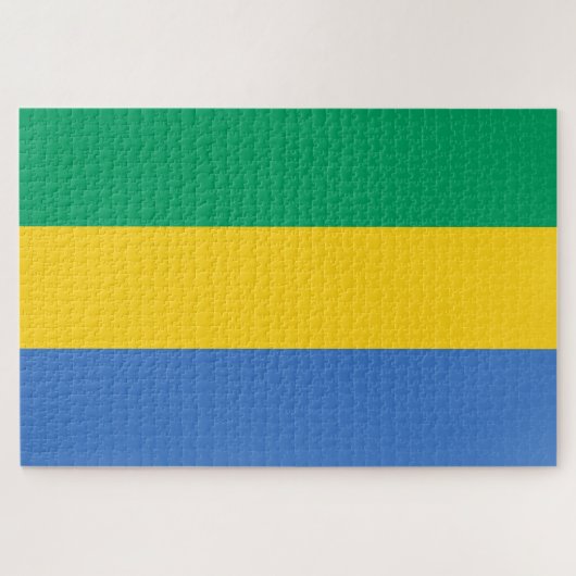 Puzzle Drapeau gabonais (Gabon) (Horizontal)