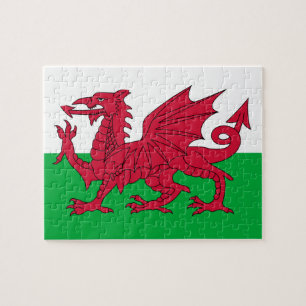 Puzzle Drapeau gallois (Pays de Galles) (Dragon gallois)
